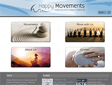 Tablet Screenshot of happymovements.com